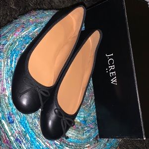 Leather ballet flats